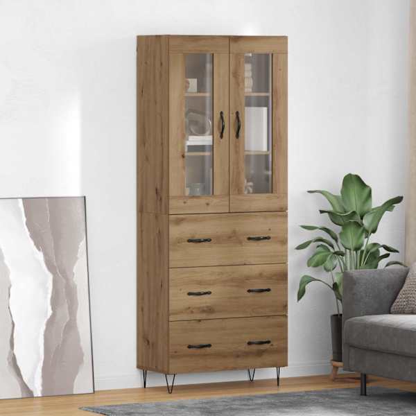 Kõrge hoiukapp Käsitööpuu 69,5 × 34 × 90 cm Tehispuit