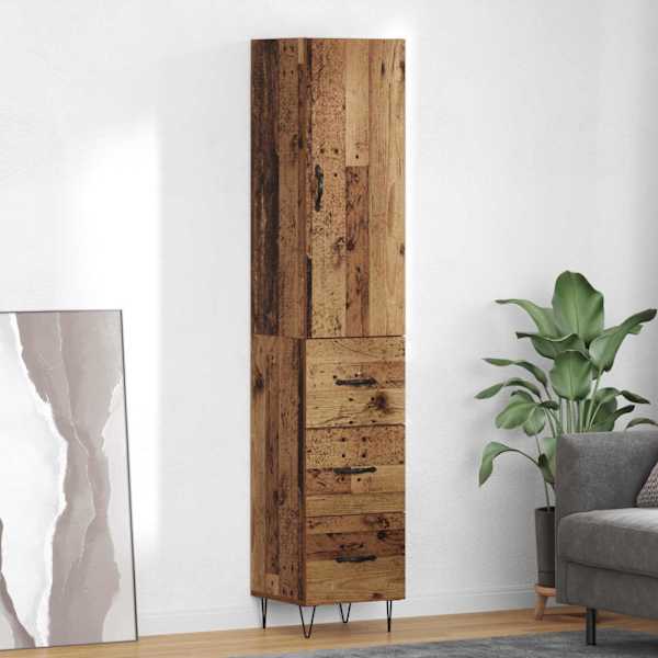 Kõrgushein Vana puit 34,5 × 34 × 90 cm Tehispuit