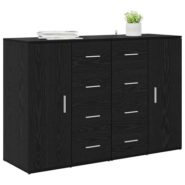 Kappide külgedel CORONA 2 tk Must tamm 59 × 39 × 80 cm