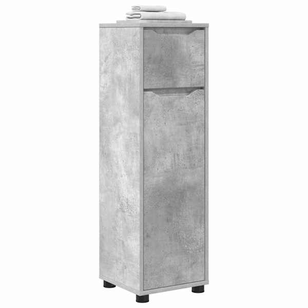 Vannitoa kapp Betoonhall 30,5 × 30 × 101 cm Tehispuit