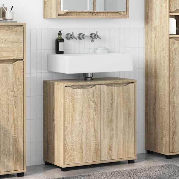 Vannitoa valamu kapp Sonoma tamm 60 × 30 × 60 cm Tehispuit