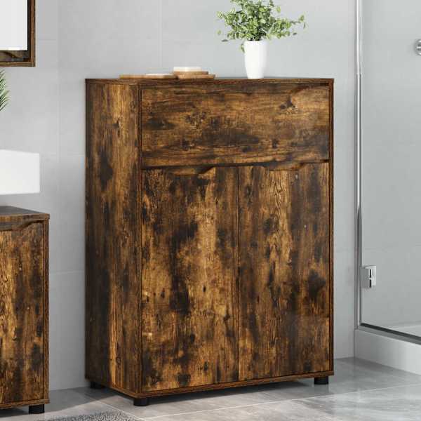 Vannitoa kapp Suitsetatud tamm 72,5 × 36,5 × 100 cm Tehispuit