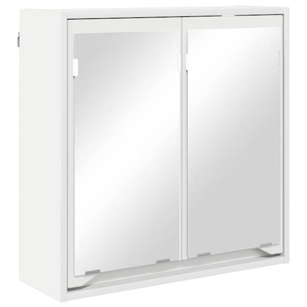 Vannitoa peeglikapp Valge 60 × 20 × 60 cm Tehispuit