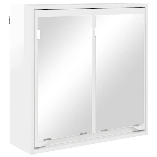 Vannitoa peeglikapp Kergelt läikiv valge 60 × 20 × 60 cm