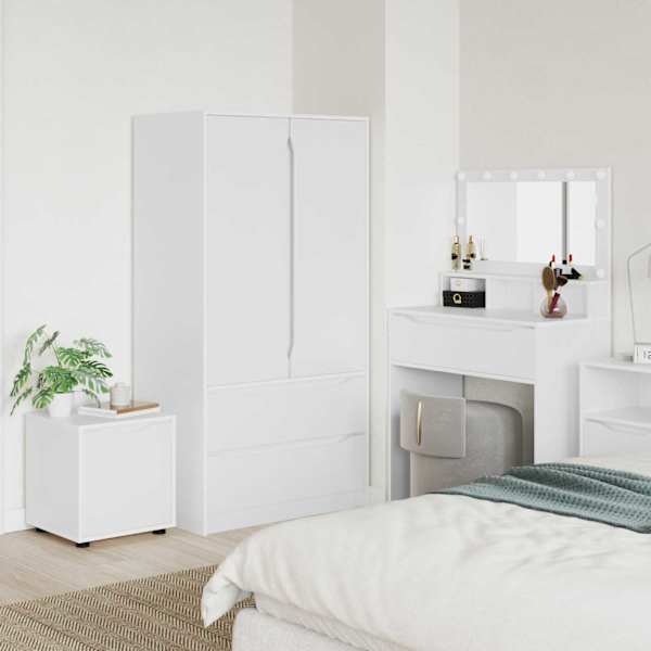 Vannitoa kapp 40,5 × 40 × 44 cm Tehispuit Valge