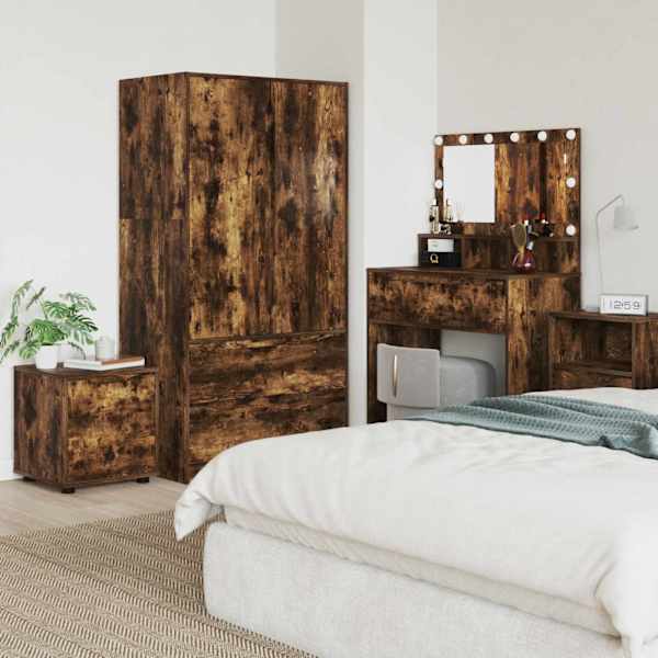 Vannitoa kapp 40,5 × 40 × 44 cm Tehispuit Suitsetatud tamm