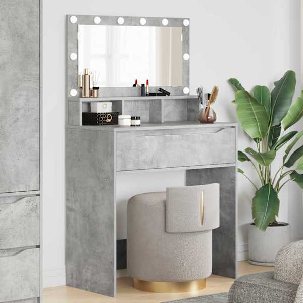 Magamistoa meikimislaudade Betoonhall 80 × 39,6 × 135 cm