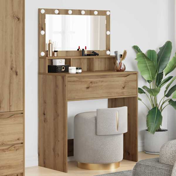 Magamistoa meikimislaudade Artisan tamm 80 × 39,5 × 135 cm