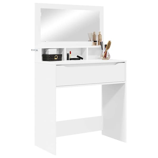 Magamistoa meikimislaudade Valge 80 × 39,6 × 135 cm Tehispuit