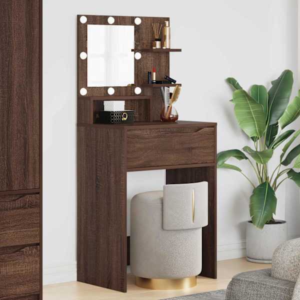 Magamistoa meikimislaudade Pruun tamme 80 × 39,6 × 135 cm
