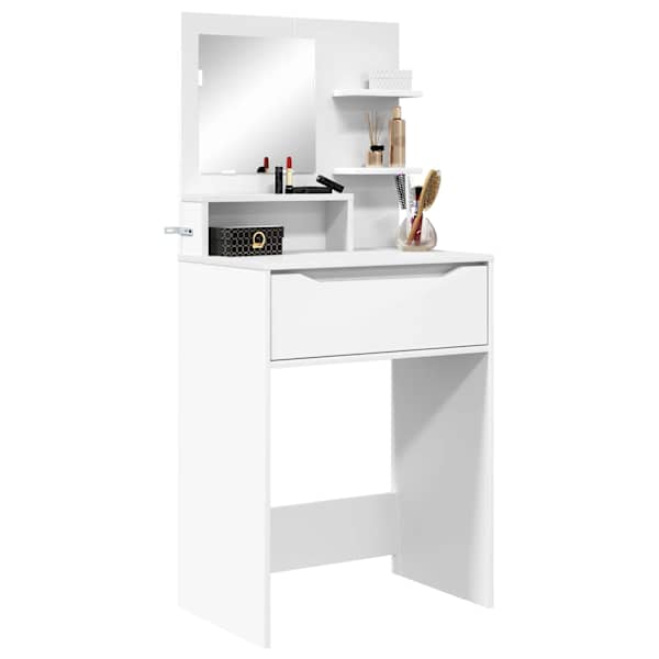Magamistoa meikimislaudade Valge 60 × 39,5 × 135 cm Tehispuit
