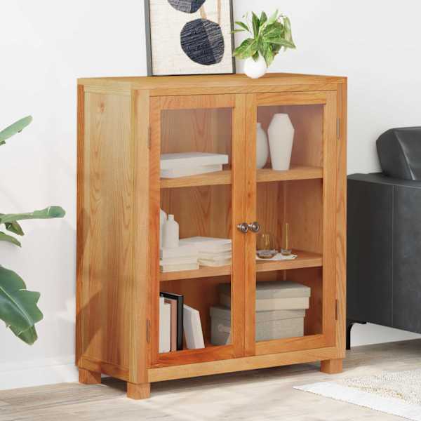 Kapp riiuliga uksega Pruun 80 × 35 × 95 cm Tugev Tamme Puit