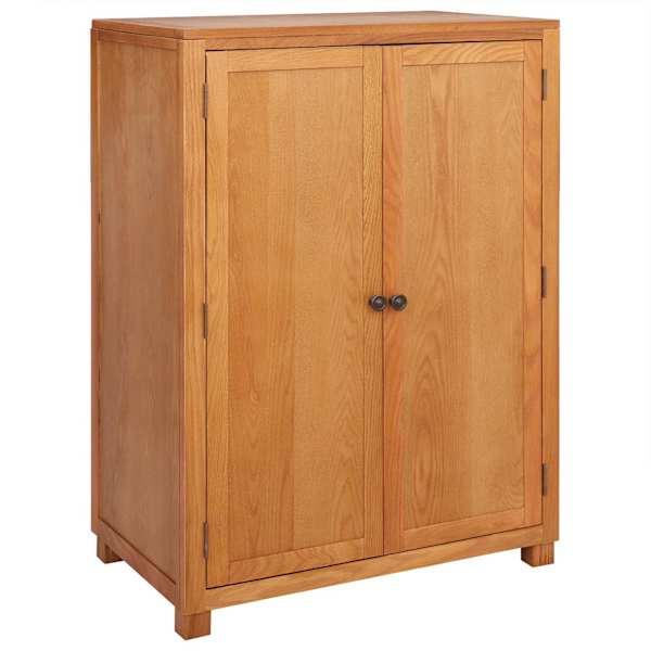 Garderoobikapp uksega Pruun 80 × 50 × 115 cm Tugev Tamme Puit