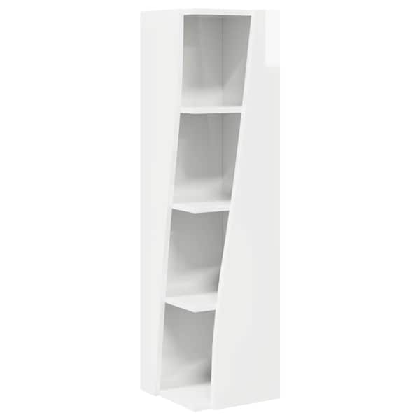 Nurgakapp 27,5 × 27 × 102cm Tehispuit Kergelt läikiv valge