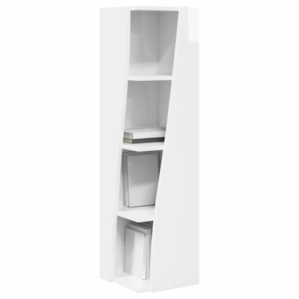 Nurgakapp 27,5 × 27 × 102cm Tehispuit Kergelt läikiv valge