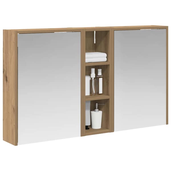 Vannitoa kapikomplekt 3 tk 106 × 16 × 62,5 cm Tehispuit