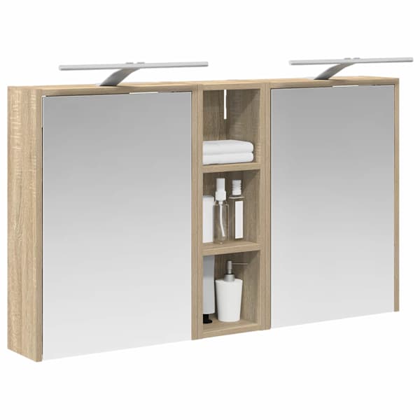 Vannitoa kapikomplekt 3 tk 106 × 16 × 62,5 cm Tehispuit