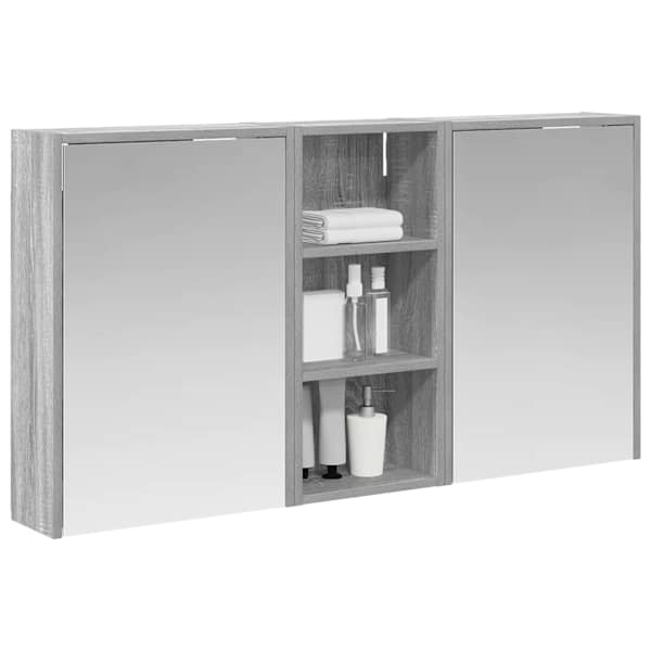 Vannitoa kapikomplekt 3 tk 116 × 16 × 62,5 cm Tehispuit