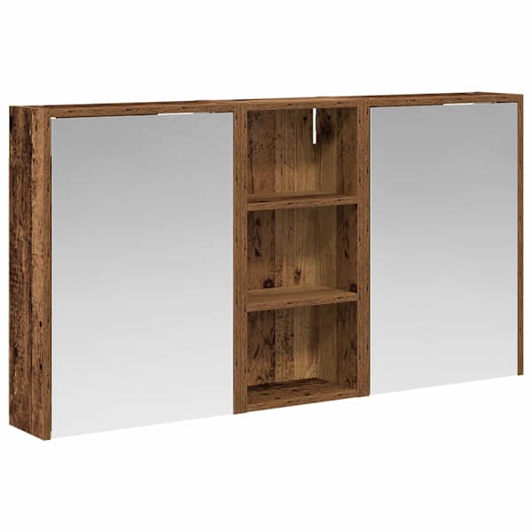 Vannitoa kapikomplekt 3 tk 116 × 16 × 62,5 cm Tehispuit
