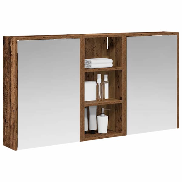 Vannitoa kapikomplekt 3 tk 116 × 16 × 62,5 cm Tehispuit