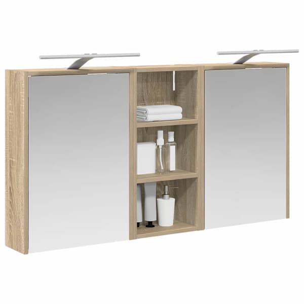 Vannitoa kapikomplekt 3 tk 116 × 16 × 62,5 cm Tehispuit