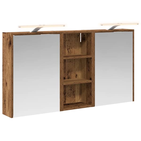 Vannitoa kapikomplekt 3 tk 116 × 16 × 62,5 cm Tehispuit