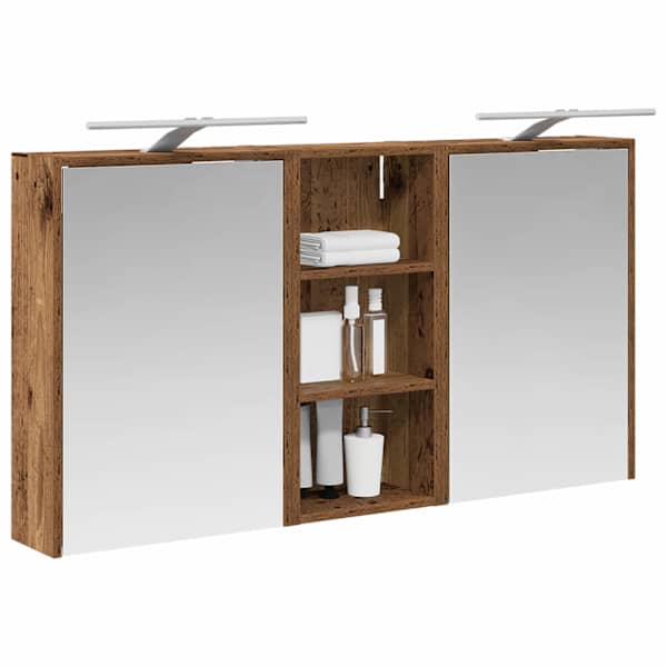 Vannitoa kapikomplekt 3 tk 116 × 16 × 62,5 cm Tehispuit