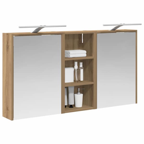 Vannitoa kapikomplekt 3 tk 116 × 16 × 62,5 cm Tehispuit