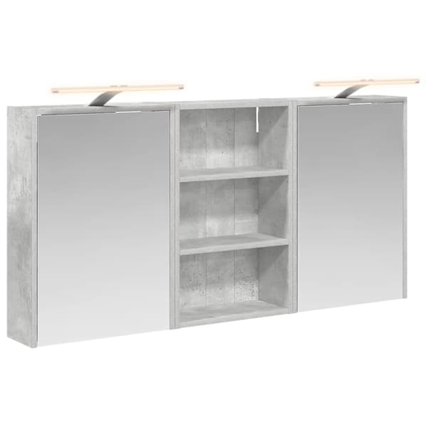 Vannitoa kapikomplekt 3 tk 126 × 16 × 62.5 cm Tehispuit