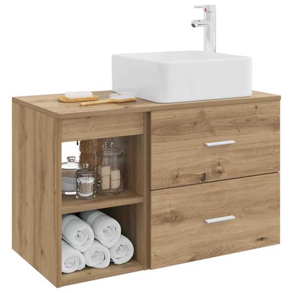 Vannitoa mööbleset 2 tk Artisan tamm Tehispuit
