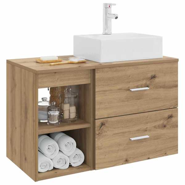 Vannitoa mööbleset 2 tk Artisan tamm Tehispuit