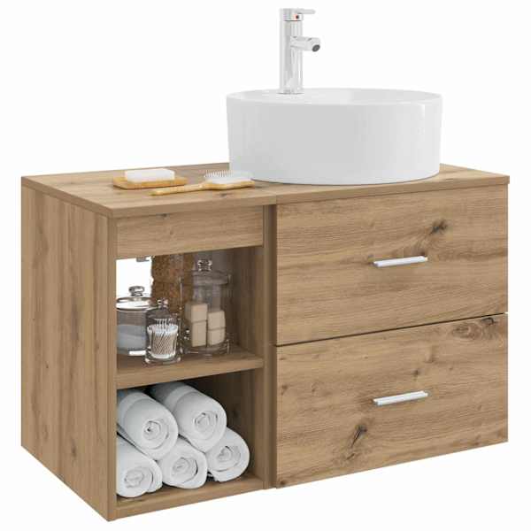 Vannitoa mööbleset 2 tk Artisan tamm Tehispuit