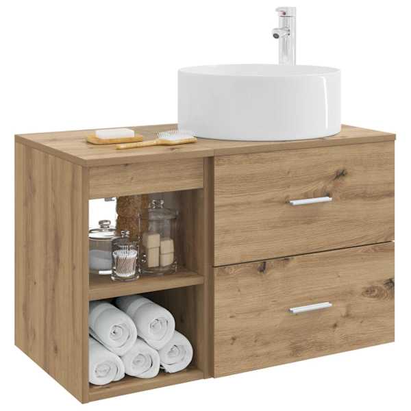 Vannitoa mööbleset 2 tk Artisan tamm Tehispuit