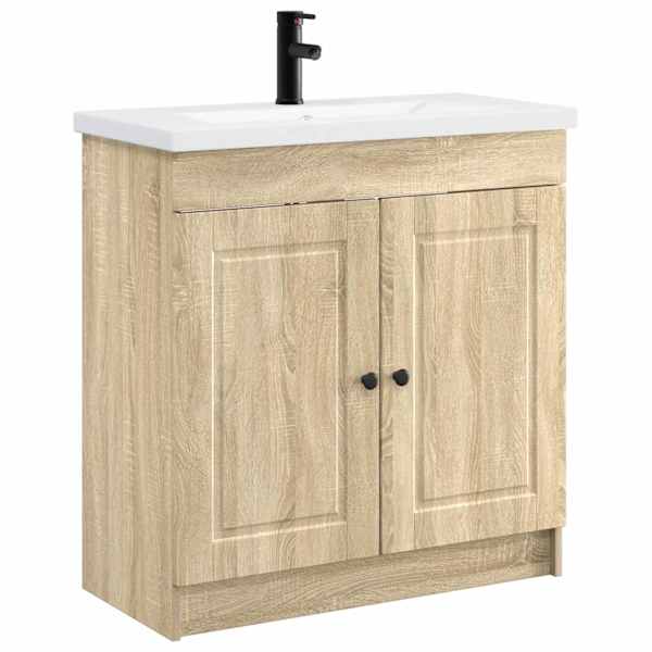 Vannitoa mööbleset Sonoma tamm 56 × 37,5 × 81 cm Tehispuit