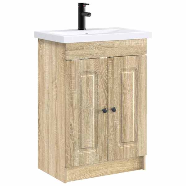 Vannitoa mööbleset Sonoma tamm 78,5 × 37,5 × 81 cm Tehispuit