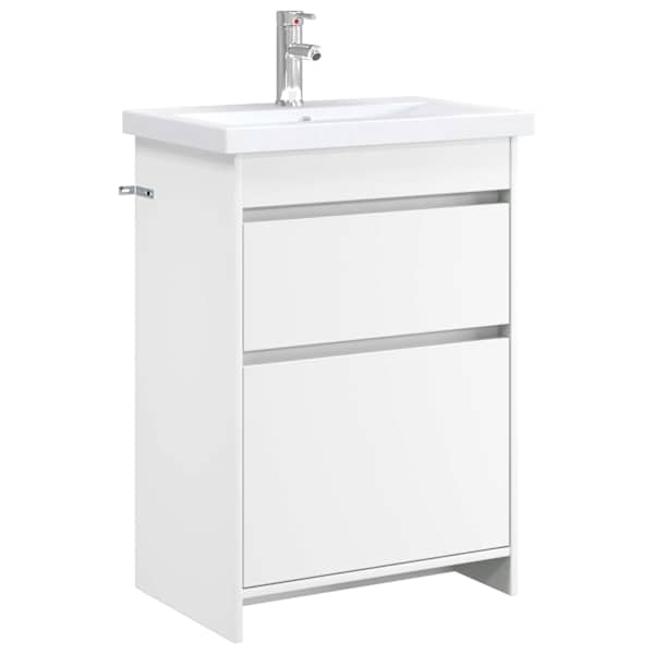 Vannitoa mööbleset Valge 61 × 40 × 84,5 cm Tehispuit