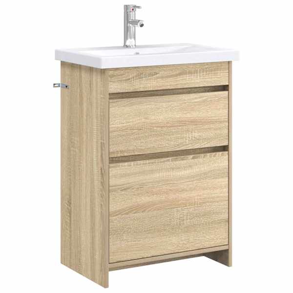 Vannitoa mööbleset Sonoma tamm 61 × 40 × 84,5 cm Tehispuit
