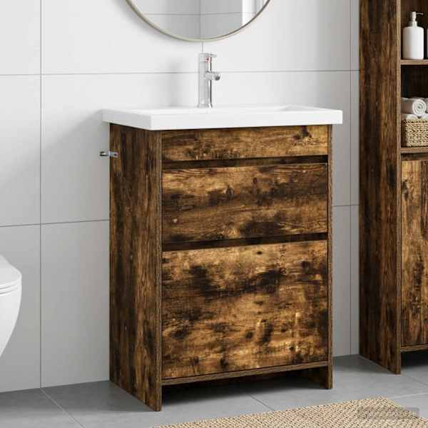 Vannitoa mööbleset Suitsutatud tamm 61 × 40 × 84,5 cm Tehispuit