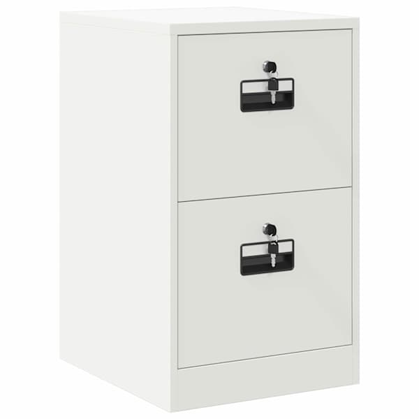 Failikapp sahtliga Valge 44 × 50 × 74,5 cm Külmvalsitud teras