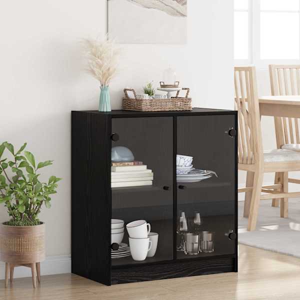 Kõrvalkapp Must tamm 68 × 37 × 75,5 cm Tehispuit