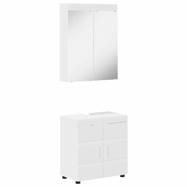 Vannitoa mööbleset TULUM 2 tk Valge 60 × 34 × 63 cm Tehispuit