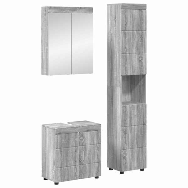 Vannitoa mööbleset TULUM 3 tk Hall Sonoma 60 × 34 × 63 cm