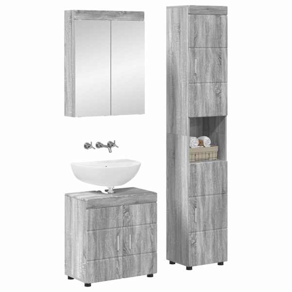 Vannitoa mööbleset TULUM 3 tk Hall Sonoma 60 × 34 × 63 cm