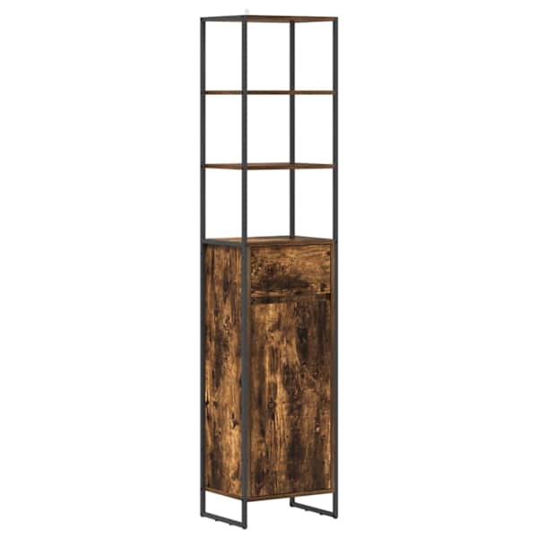 Vannitoa kapp Suitsu tamm 40 × 30 × 180 cm Tehispuit