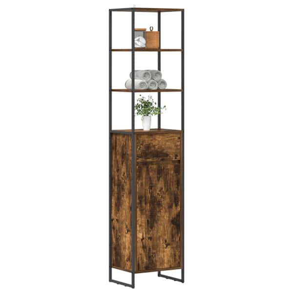 Vannitoa kapp Suitsu tamm 40 × 30 × 180 cm Tehispuit