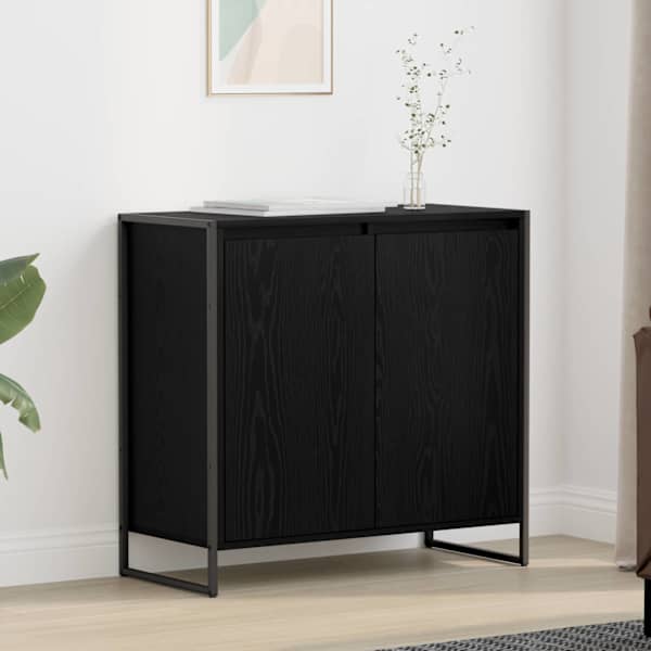Kõrvalkapp Must tamm 79 × 36 × 75 cm Tehispuit