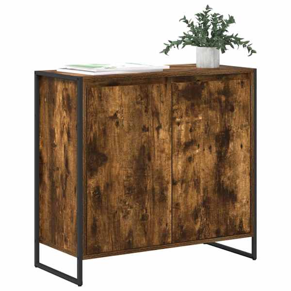 Kõrvalkapp Suitsutatud tamm 79 × 36 × 75 cm Tehispuit