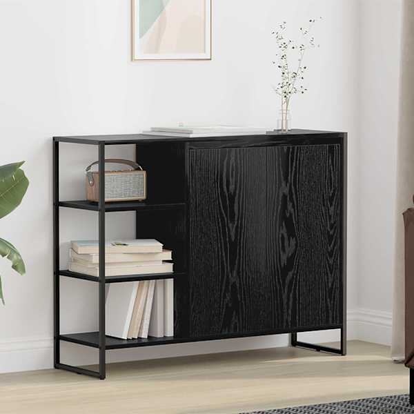 Kõrvalkapp Must tamm 96.5 × 30 × 75 cm Tehispuit
