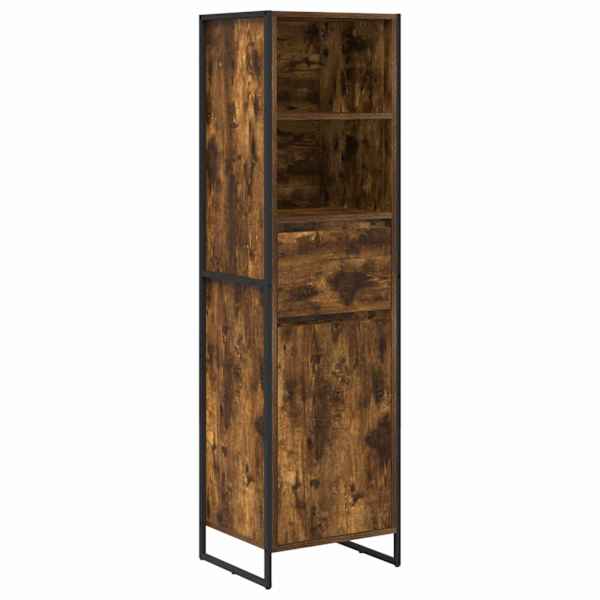 Raamaturiiul Suitsutatud tamm 43 × 36 × 150.5 cm Tehispuit