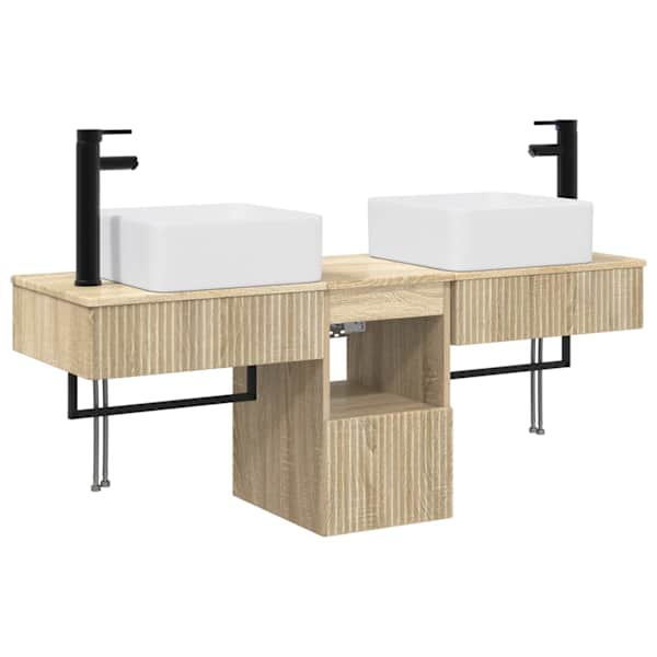 Vannitoa kapikomplekt 3 tk Sonoma tamm 53 × 35 × 39 cm